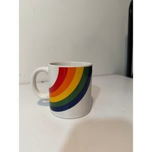 FTD Rainbow Coffee Mug Vintage 80s FTDA Korea Cup Stranger Things One Direction